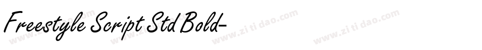 Freestyle Script Std Bold字体转换